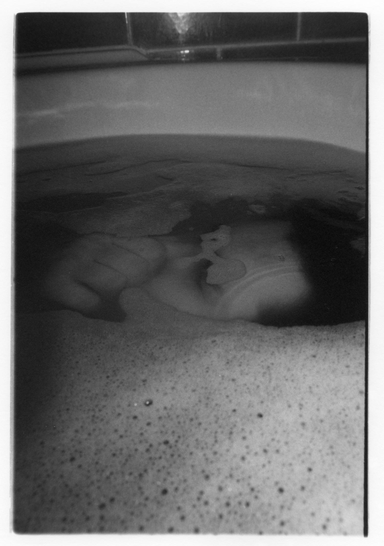 She could see herself in the darkness